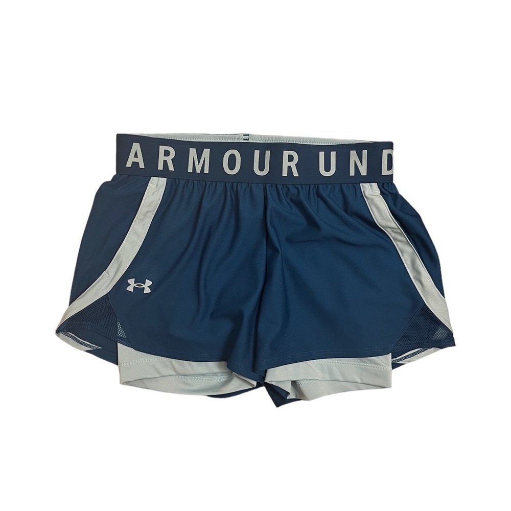 Under Armour Women’s Play Up 2-in-1 Shorts Blue Size S